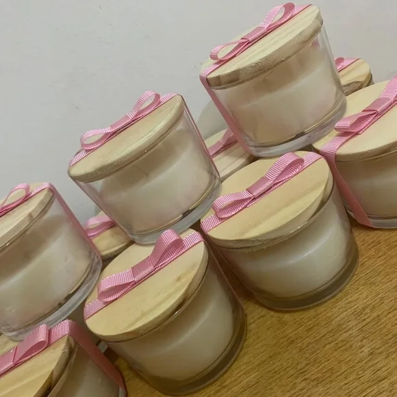 Lembrança Vela Vegetal Aromática Pote Vidro