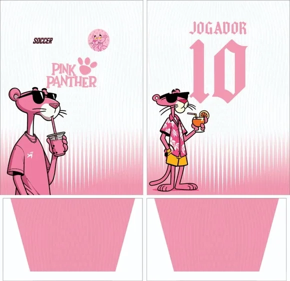Arte Vetor Camisa Interclasse Pantera Rosa Mod-258