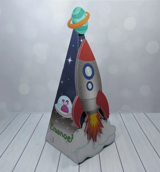 Caixa Pirâmide - Astronauta