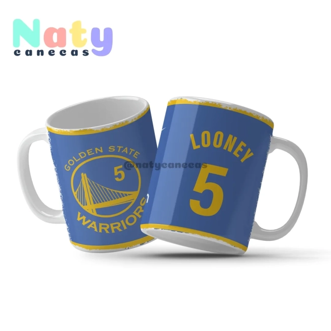 Caneca NBA Golden State Personalize com Nome e Número