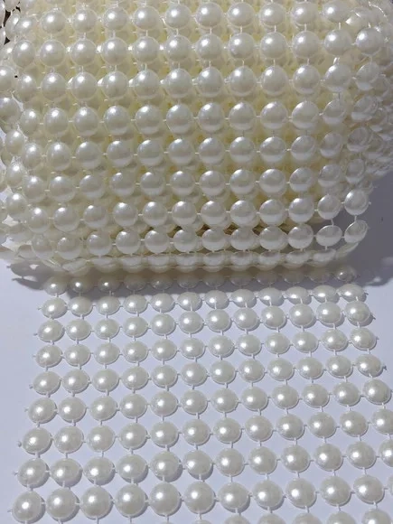 Manta Meia Pérola 8mm Perolada Medida 11,5cm/1metro