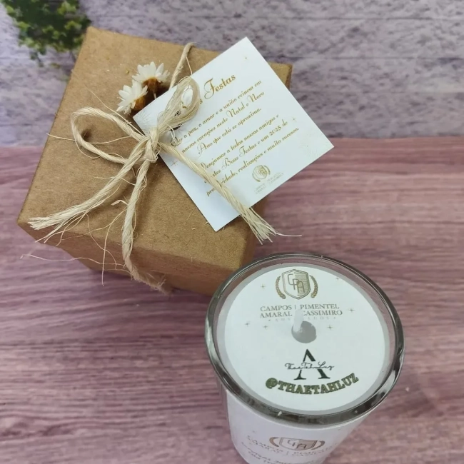 20 Vela Aromática no Copo Lembrancinha Personalizada Corporativo, Formatura, Batizado, 15 Anos, Casamento e etc. Fazemos Qualquer Tema