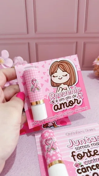 Card com Manteiga de Cacau Outubro Rosa