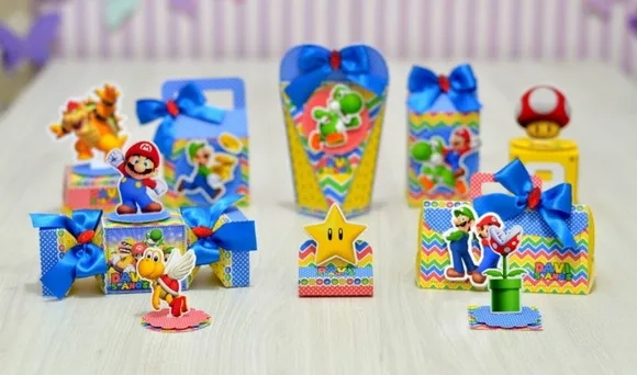 Kit 30 Lembrancinhas Mario Bros