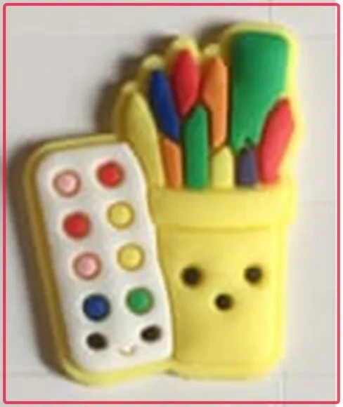 Aplique Emborrachado 3,5cm P/laços -Porta Lápis - 8 unidades