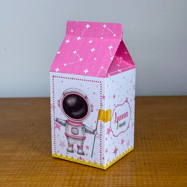 PEGUE E MONTE - Kit Festa ASTRONAUTA MENINA - Decoração de Festa | Lembrancinhas | Aniversário | Personalizados