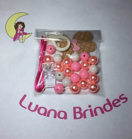 Kit Prendedor de Chupeta Mini Ursinho 1 Kit.