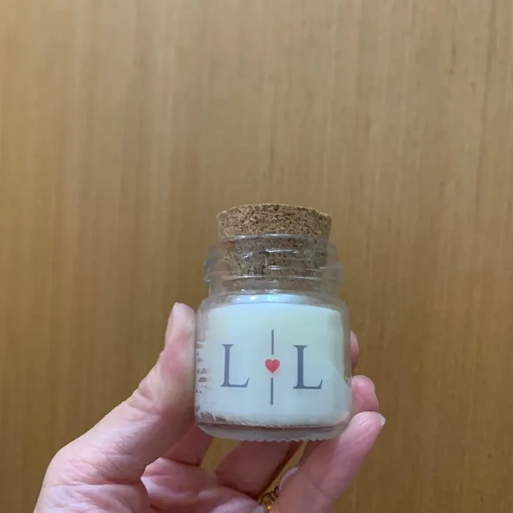 Lembrança Casamento Vela Aromática Potinho Vidro Tampa Rolha