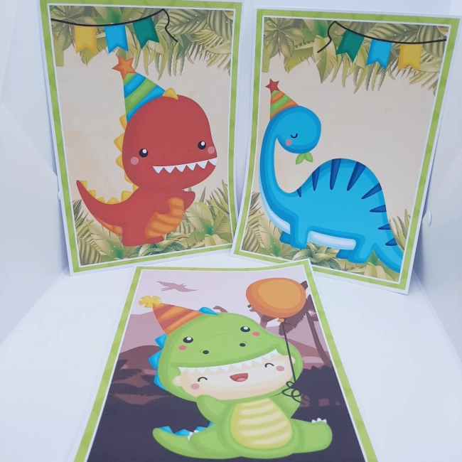 Kit Só um Bolinho DINO BABY - Decoração de Festa - Caixinhas Personalizadas