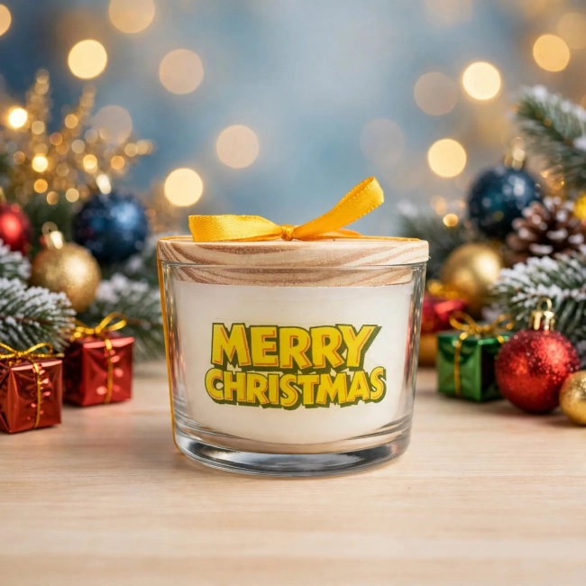 Vela Aromática no Copo Personalizada Natal Piu Piu e Frajola - Trabalhamos com outros temas - Informar  tema no chat