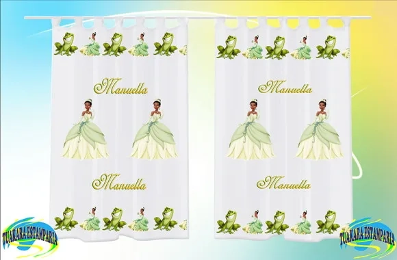 Cortina Personalizada Princesa Tiana