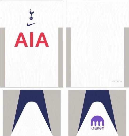 Arte Vetor Camisa Tottenham Local 2025-2026