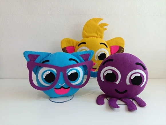 Combo Bolofofo 15cm 5 Peças.