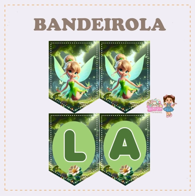 Kit Festa Só Um Bolinho TINKER BELL 2 - Decoração de Festa