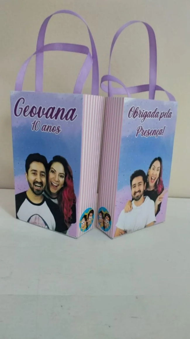 Sacolinhas Personalizadas Gabriel e Shirley para Lembrancinhas