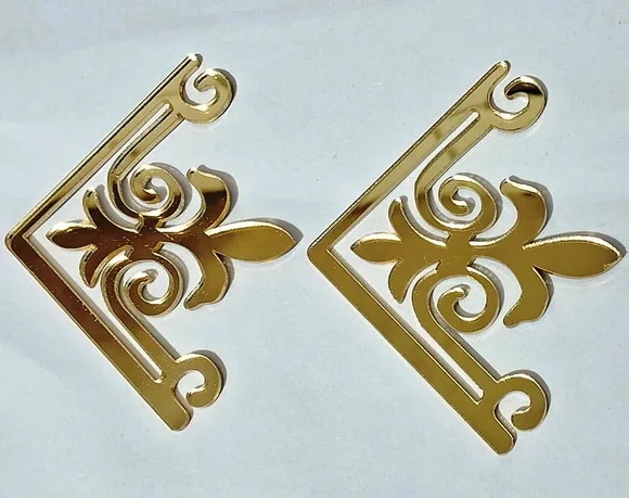 Cantoneira de Acrílico Espelhado 5cm - 4 Unidades