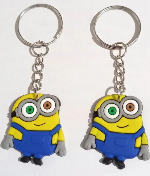 Chaveiro Minions Emborrachado -5 Unidades