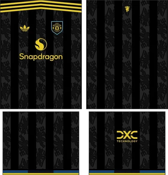 Arte Vetor Camisa Manchester United Terceira 2025-2026