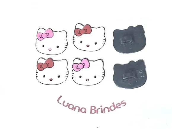 Ponteira P/lápis Hello Kitty Emborrachado Pacote C/6 Unidade