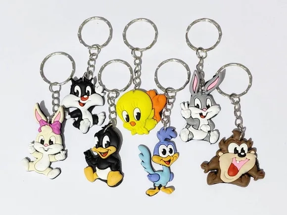 Chaveiro Baby Looney Tunes Emborrachado Pacote com 7 Unidade
