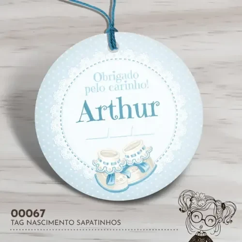 Tag Redonda Sapatinho - 00067