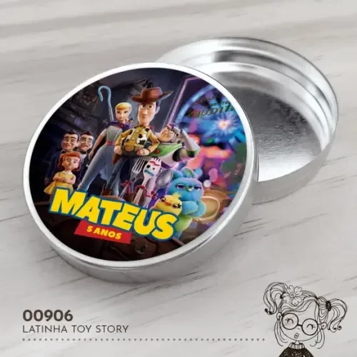 Latinha Adesivada Toy Story - 00906