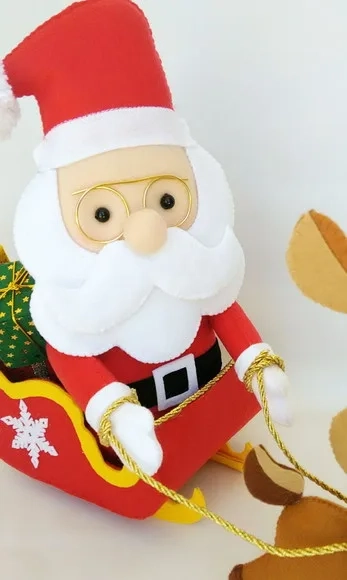 Natal - Papai Noel em Feltro