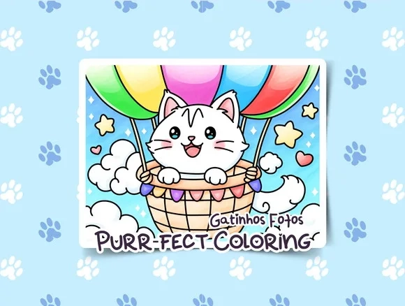 Livro de Colorir A5 com 50 Folhas