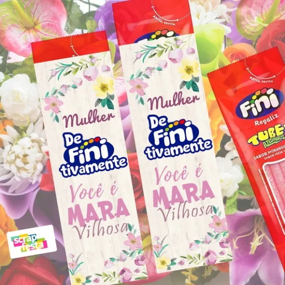 Embalagem Personalizada Fini Lembrancinha Dia da Mulher