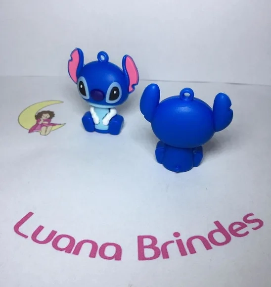 Pingente Stitch Emborrachado 3d/ 4,5cm Pct C/2un