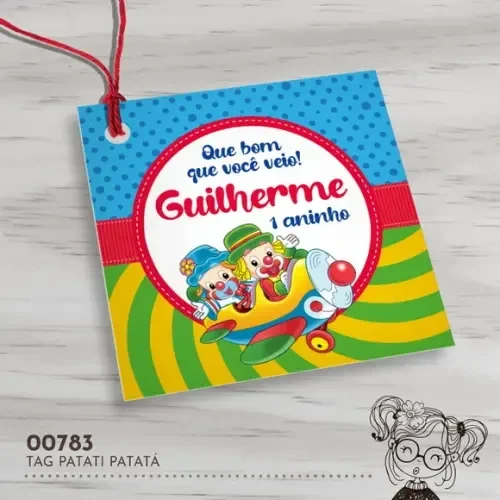 Tag Quadrada Patati Patatá - 00783