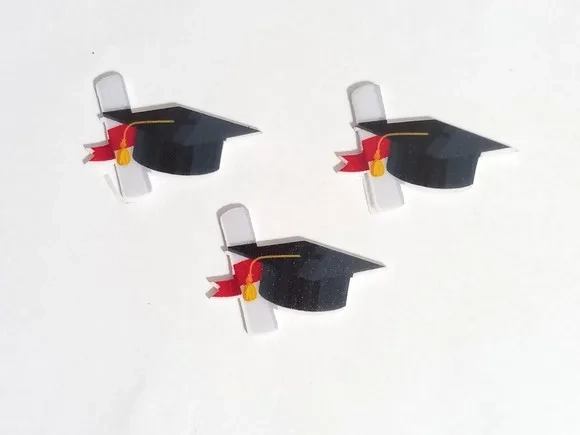 Aplique Capelo de Acrílico Uv 3,5cm Pct C/6 Unids