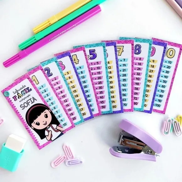 Chaveiro Tabuada Personalizada