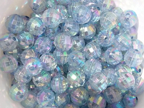Bolinha Facetada Furta Cor 10mm Pacote com 100 Unidades