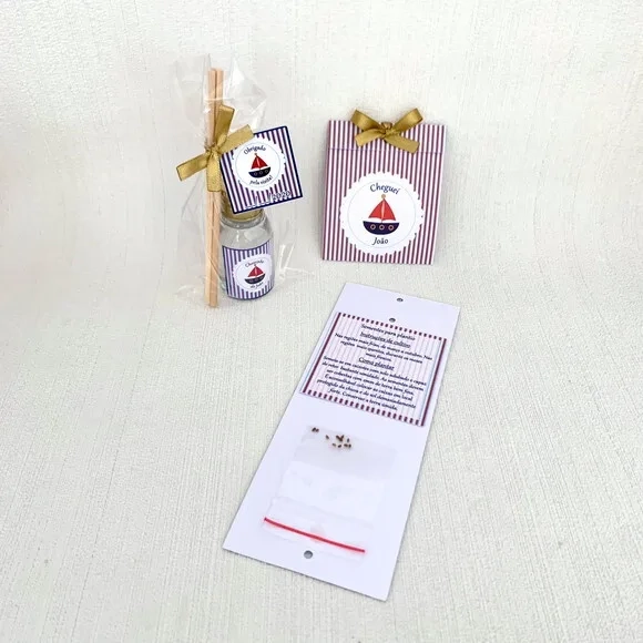 Kit Lembrança Maternidade Chevron elefante