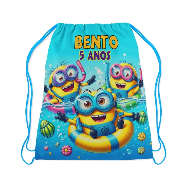 Mochilinha Personalizada para lembrancinhas dos Minions