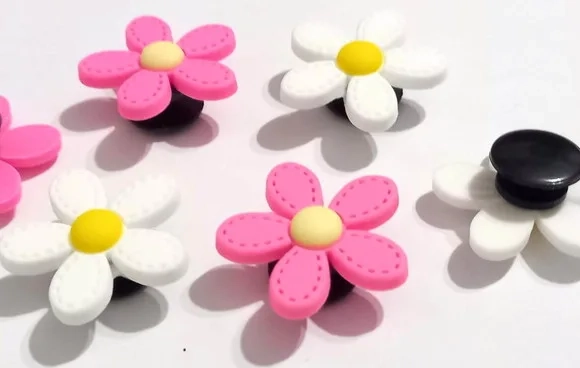 Pins para Crocs de Flor- 6 Unidades