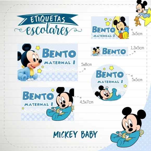 60 Etiquetas Escolares Personalizadas Prova D'agua
