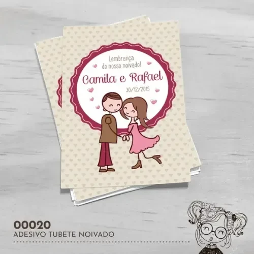 Adesivo Tubete Noivado - 00020