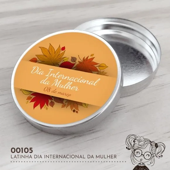 Latinha Adesivada Dia Internacional da Mulher - 00105