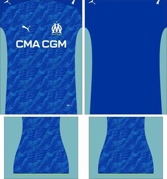 Arte Vetor Camisa Olympique Marseille Terceira 2025-2026