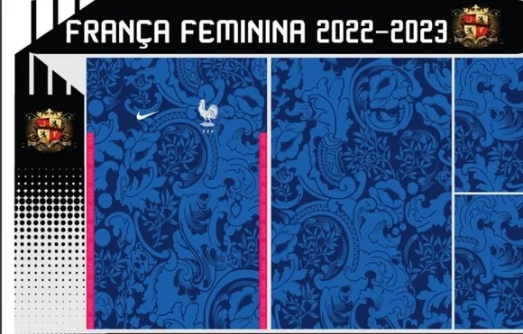 Vetor Da Camisa França Feminina 2022-2023