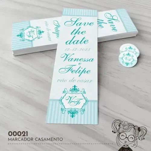 Marcador de Livro Save The Date - 00021