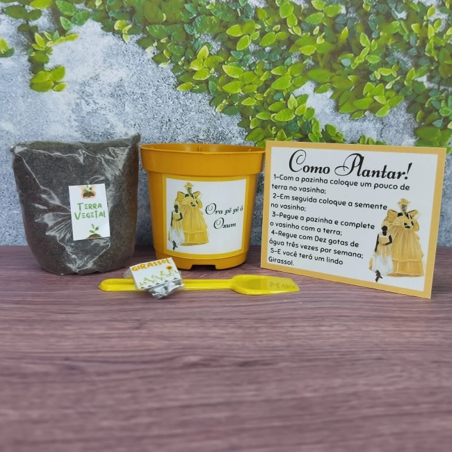 30 UNIDADES Kit Jardinagem Lembrancinhas Oxum - Trabalhamos com qualquer tema - Informar tema no chat