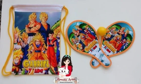 Mochila Ping Pong Tema Dragon Ball Z