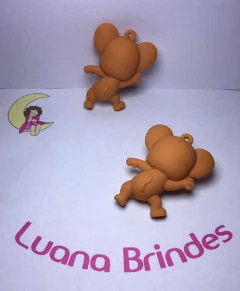 Pingente Jerry Emborrachado 3d/5,5 cm Pct C/2un