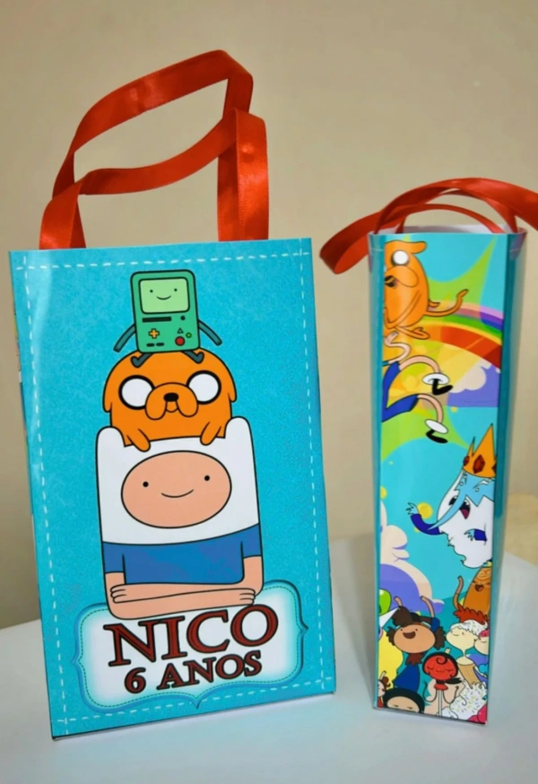 Sacolinhas Personalizada Hora de Aventura Lembrancinhas Para Aniversário