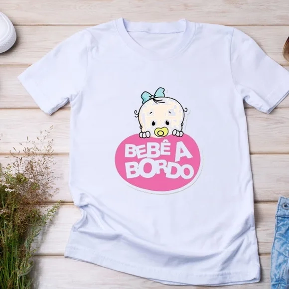 Camiseta Maternidade - Bebê a Bordo
