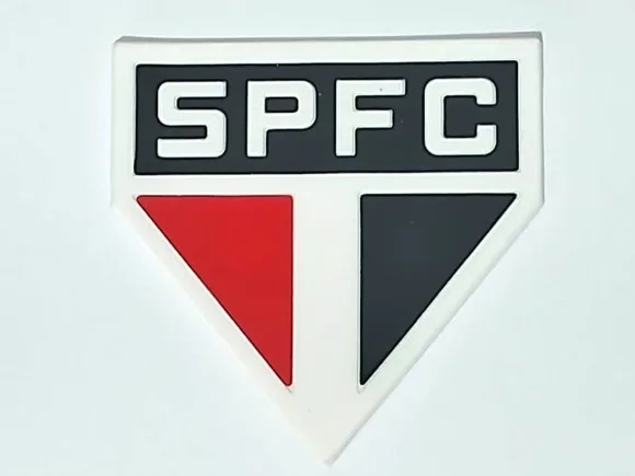 Aplique Escudo Time 8cm Emborrachado Pcte com 2 Unidades