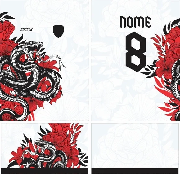 Arte Vetor Camisa Interclasse Serpente Mod-157